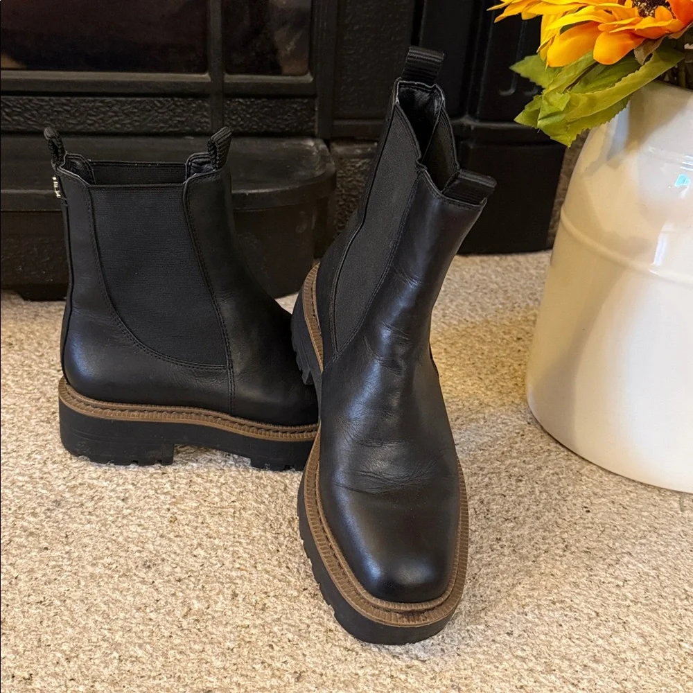 Sam Edelman Laguna Chelsea Leather Boots Size 5.5